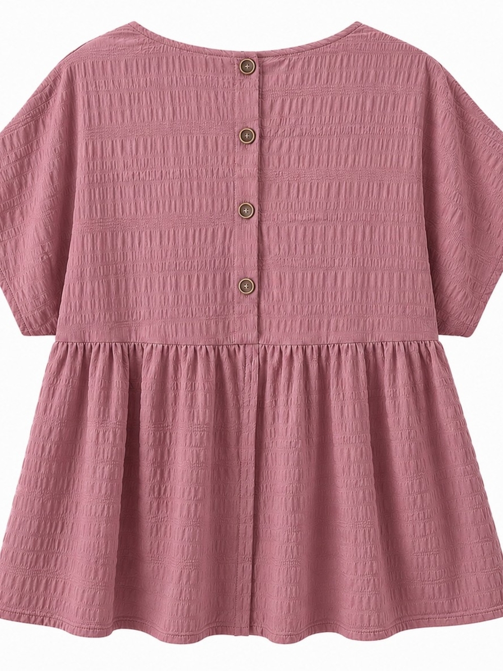 Plus Size Dusty Rose Peplum Top Size 18 - Picture 4 of 5
